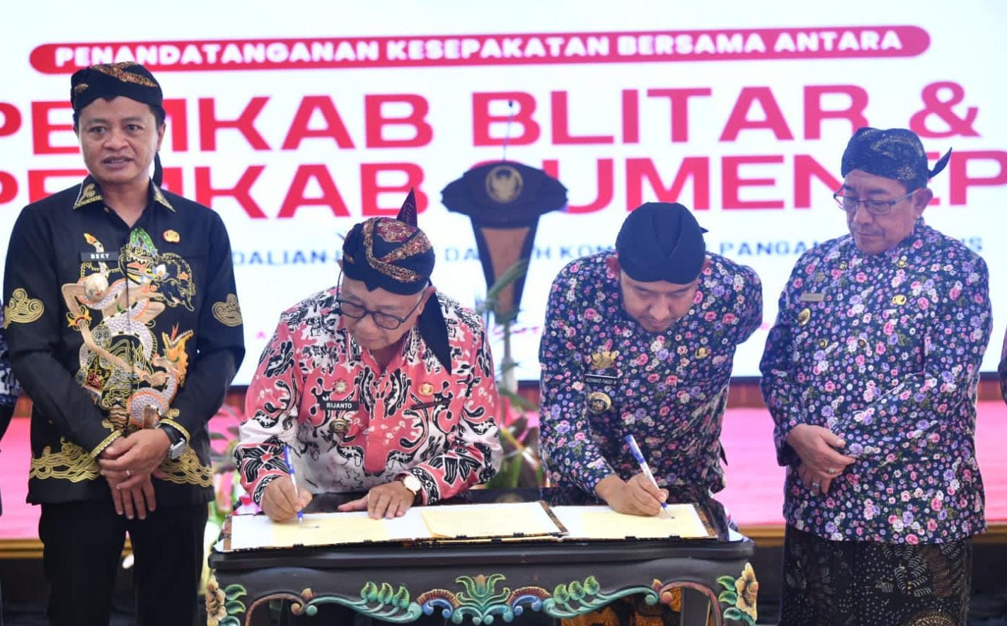 Perkuat Sinergi Pembangunan, Pemkab Sumenep dan Blitar Jalin Kerja Sama