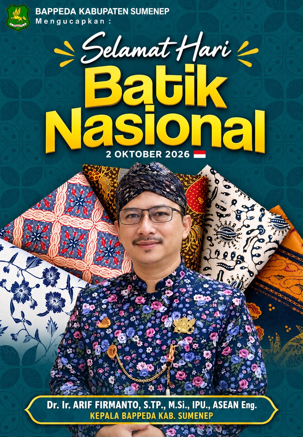 Hari Batik Nasional, Kepala Bappeda Sumenep Ajak Masyarakat Lestarikan Warisan Budaya Bangsa