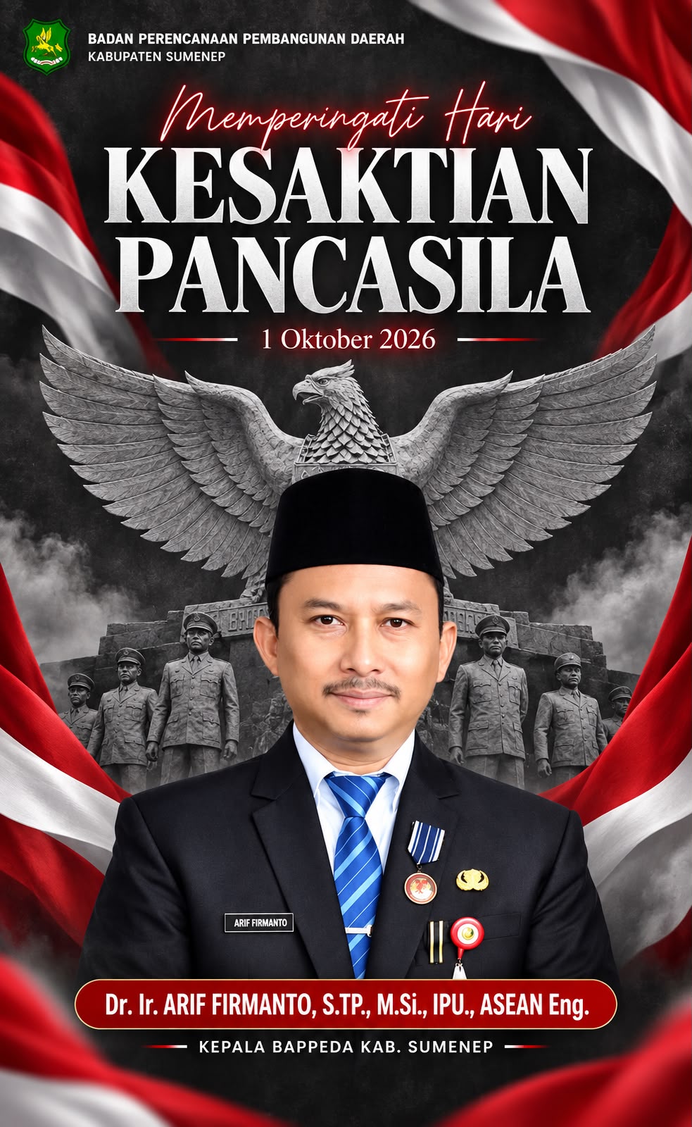 Hari Kesaktian Pancasila, Kepala Bappeda Sumenep Ajak Masyarakat Jaga Nilai-Nilai Pancasila